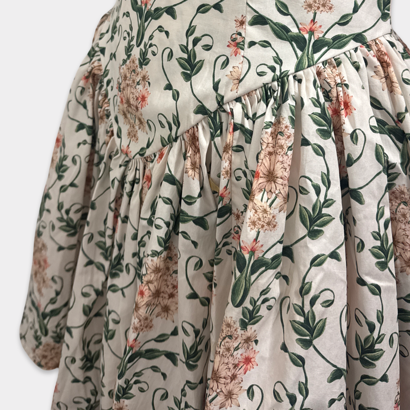 Agua by Agua Bendita Pluma Floral Corset Cotton Dress