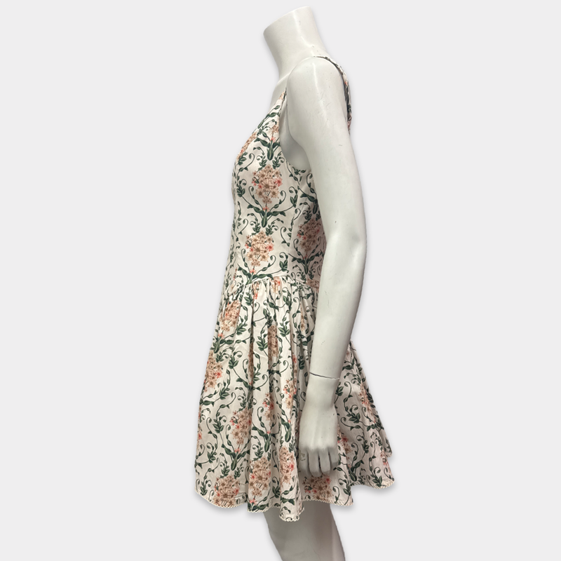 Agua by Agua Bendita Pluma Floral Corset Cotton Dress