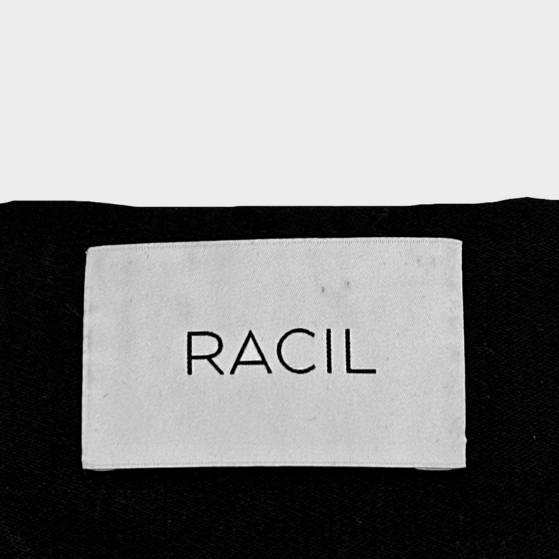 Racil women's black and white wool set of blazer and trousers