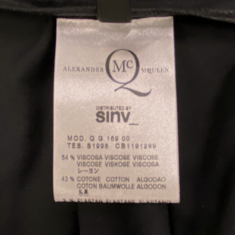 MCQ Alexander Mcqueen black envelope pencil skirt