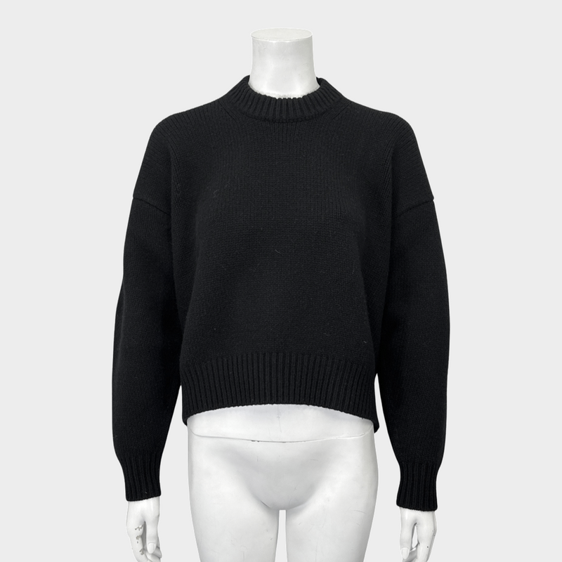 Alexander Wang women's black knitted oversized jumper