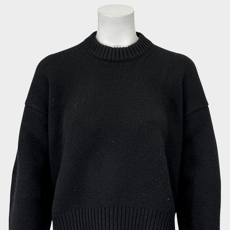 Alexander Wang women's black knitted oversized jumper