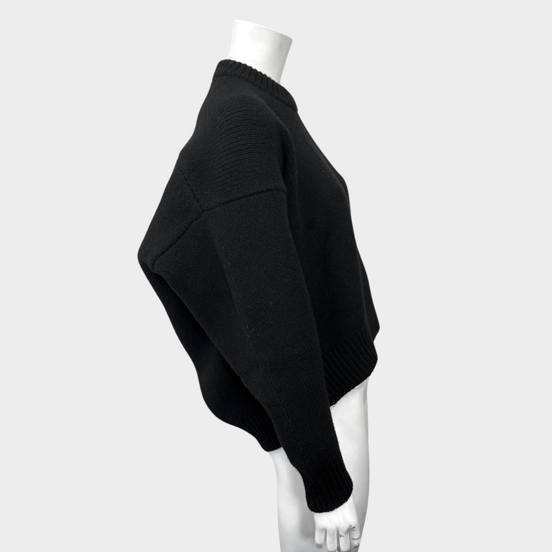 Alexander Wang women's black knitted oversized jumper