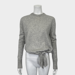 ALTUZARRA women's grey cashmere cropped nalini jumper
