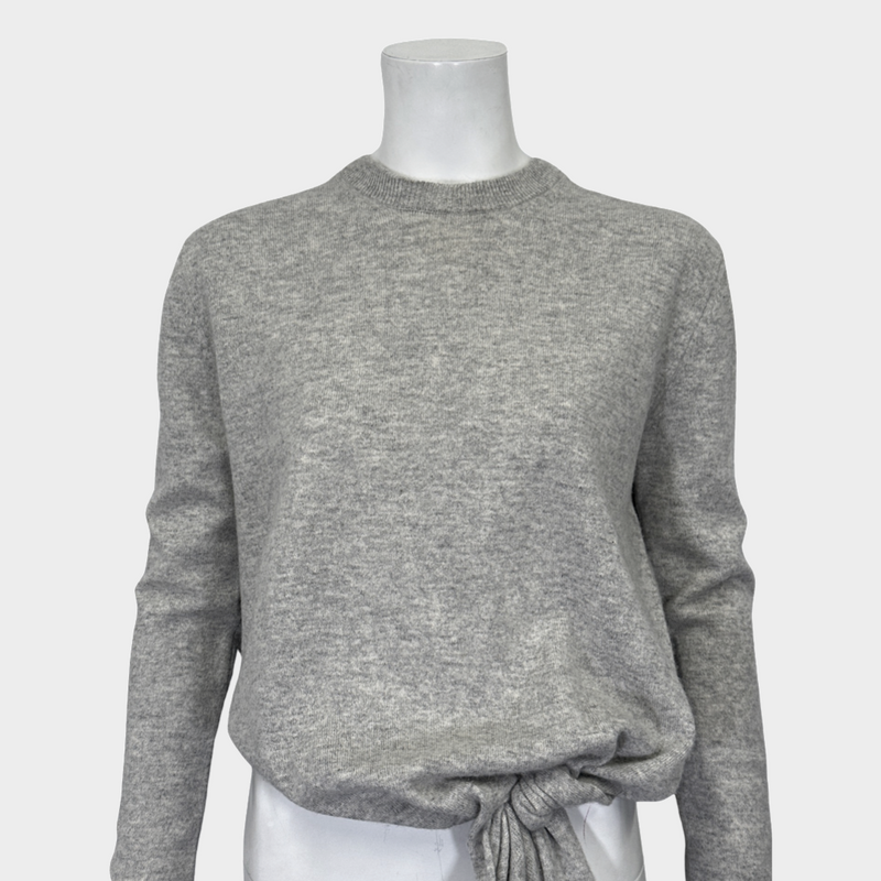ALTUZARRA women's grey cashmere cropped nalini jumper