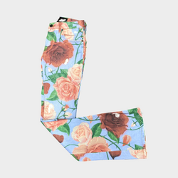 Loewe women's blue floral flared jeans