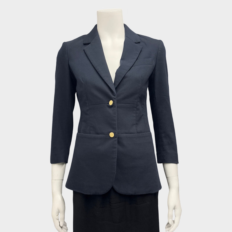 The Row Women's Cotton Navy Blazer