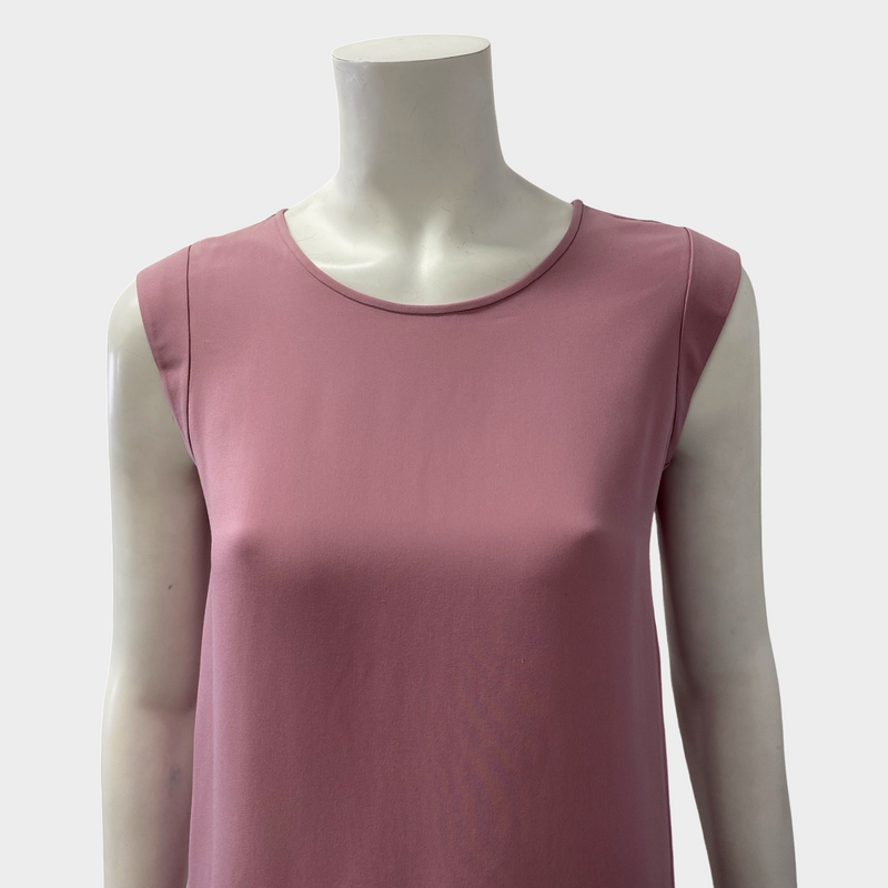 Loro Piana women's light mauve silk sleeveless top