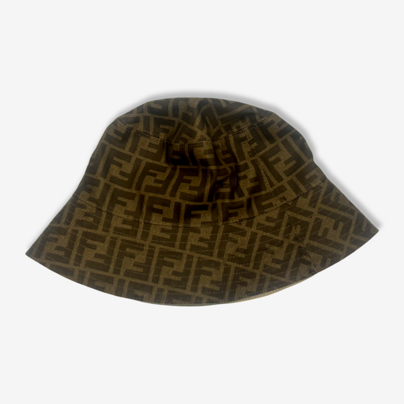 Fendi Women's Brown Zucca Print Bucket Hat