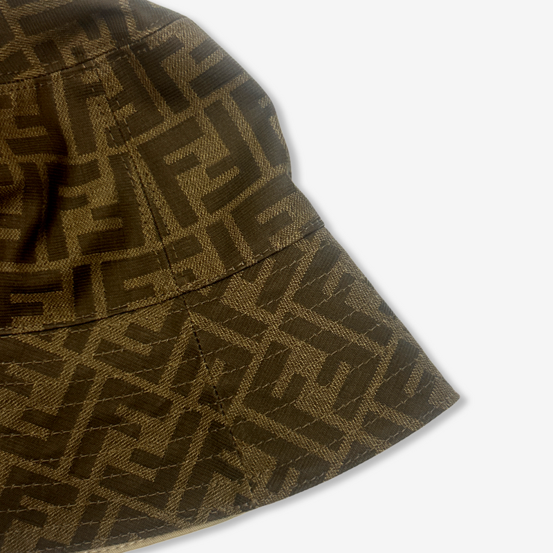 Fendi Women's Brown Zucca Print Bucket Hat