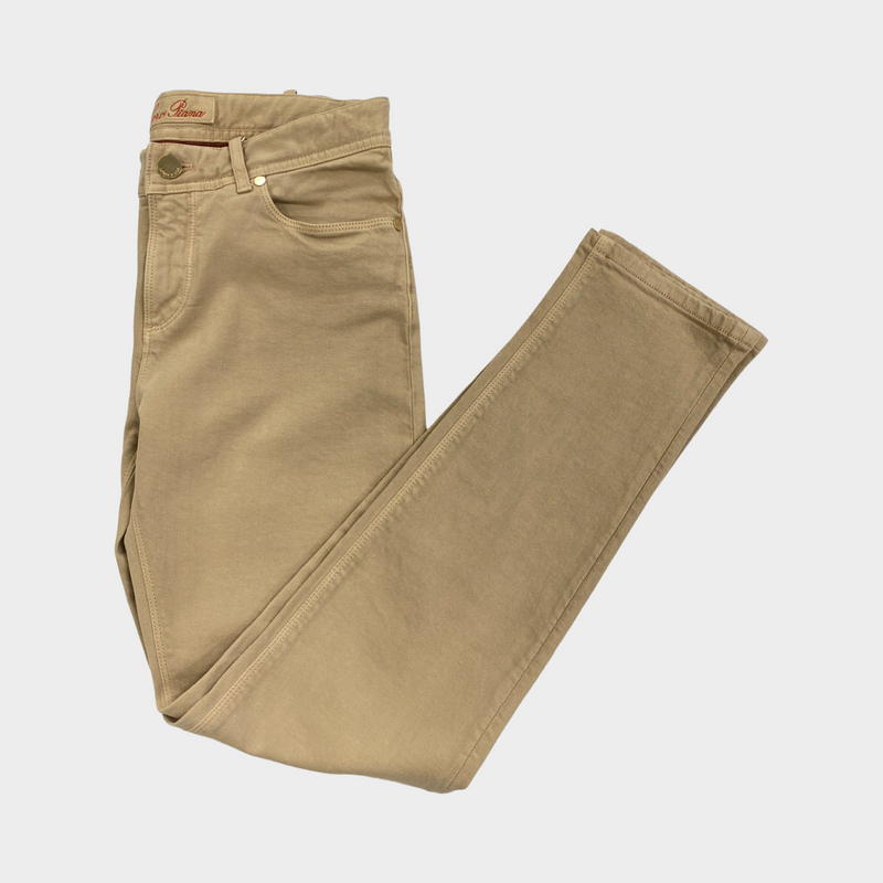 Loro Piana women's beige denim trousers