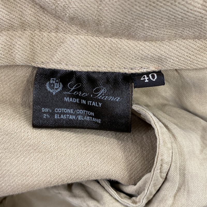 Loro Piana women's beige denim trousers