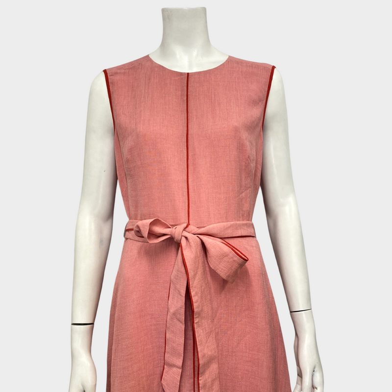 Cefinn salmon pink belted dress
