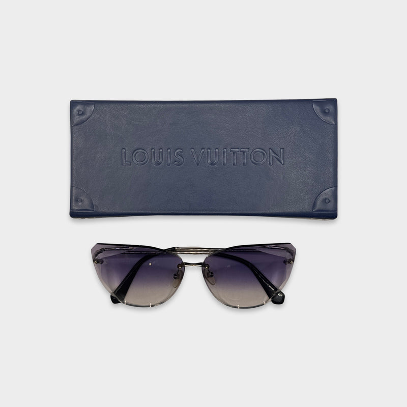 Louis Vuitton Women's Purple Diamond Shape Sunglasses