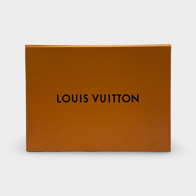 Louis Vuitton Neo Monceau Black Handbag with red handle and blue strap