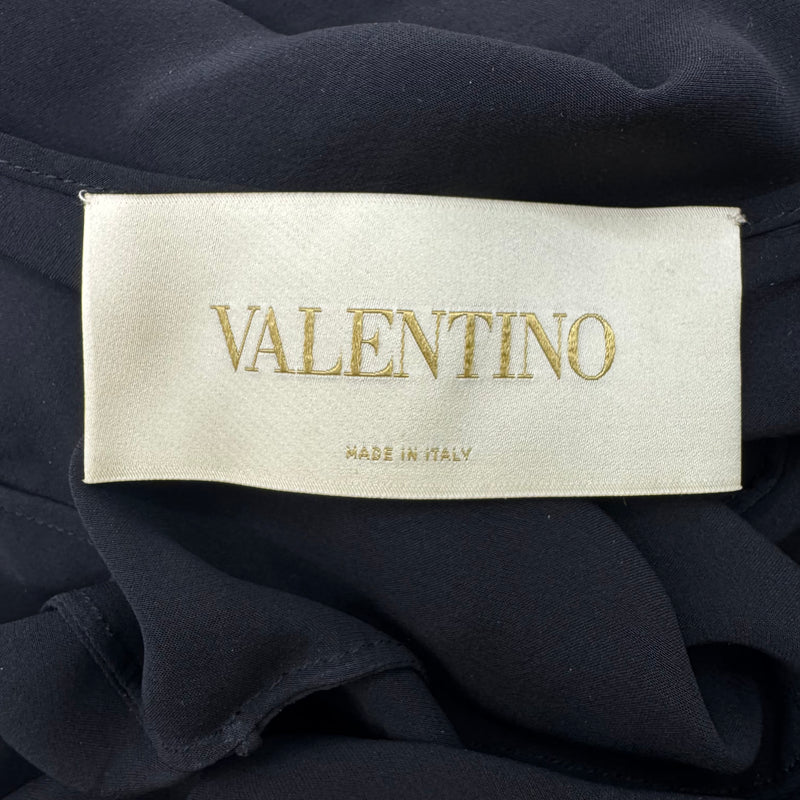 Valentino Multicolor Two-Piece Abstract Pattern Dress with Silk Underlay