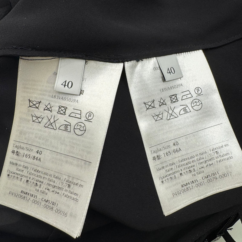 Valentino Multicolor Two-Piece Abstract Pattern Dress with Silk Underlay