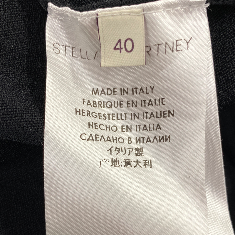 Stella McCartney black side cut out rayon dress