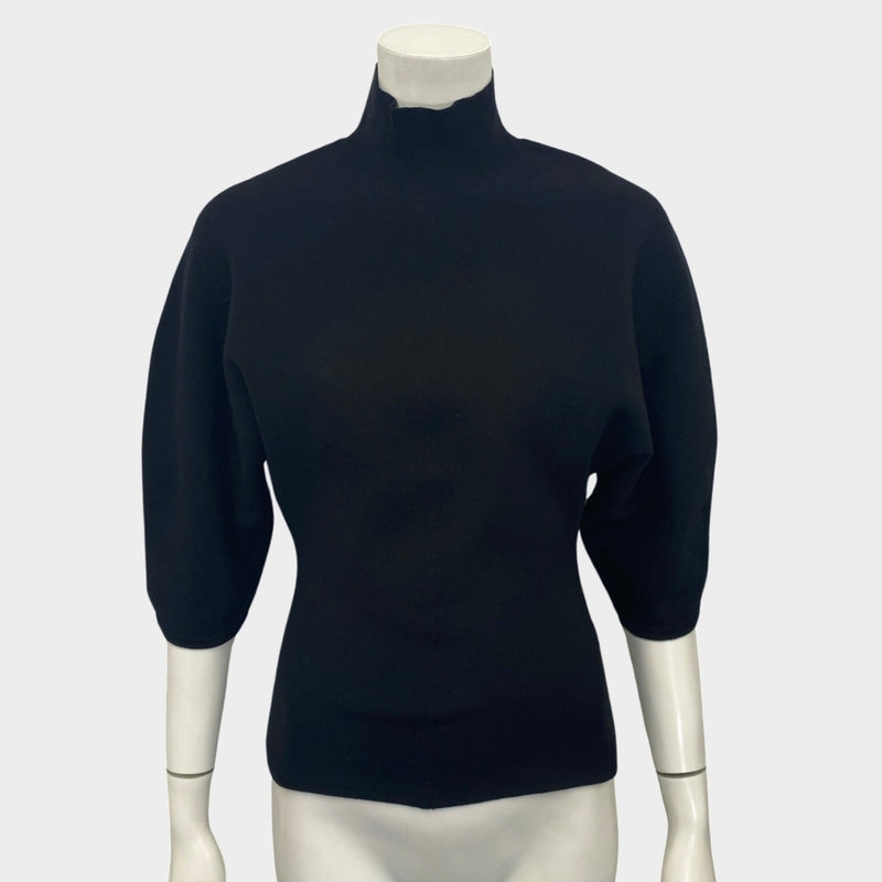 Acne Studios women's black scuba style turtleneck