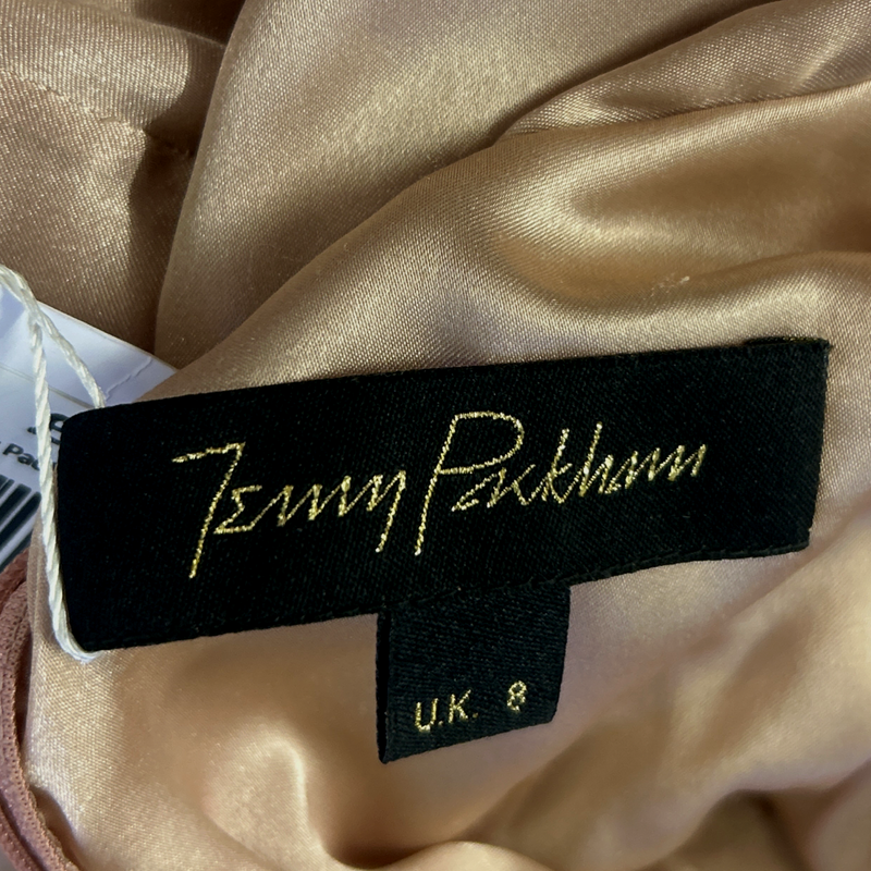 Jenny Packham Blush Pink and Gold Sequin Cocktail Dress