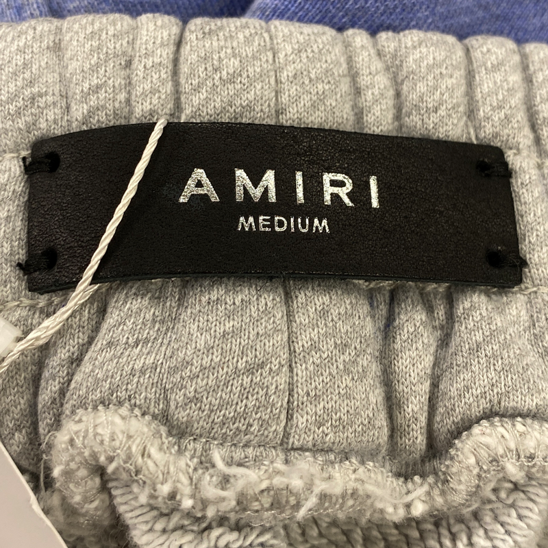 Amiri men's blue and grey cotton joggers