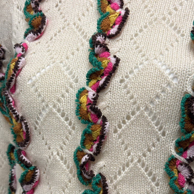 Gabriela Hearst Women's Ecru Sweater With Multicolour Embroidery