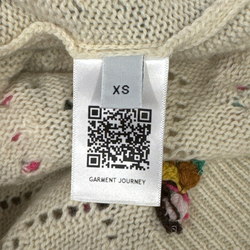 Gabriela Hearst Women's Ecru Sweater With Multicolour Embroidery