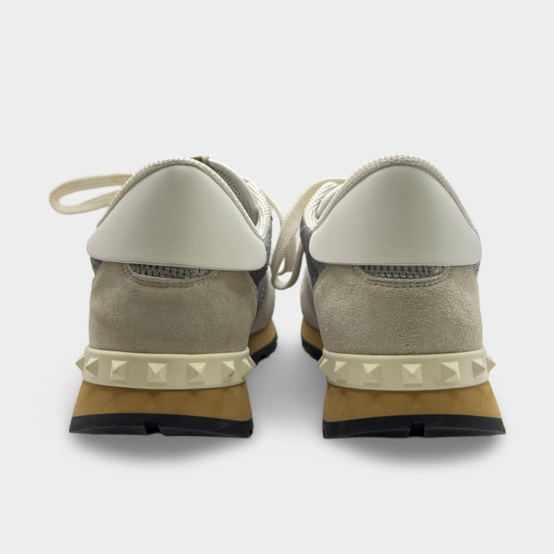 Valentino Women's White and Gray Rockrunner Sneakers