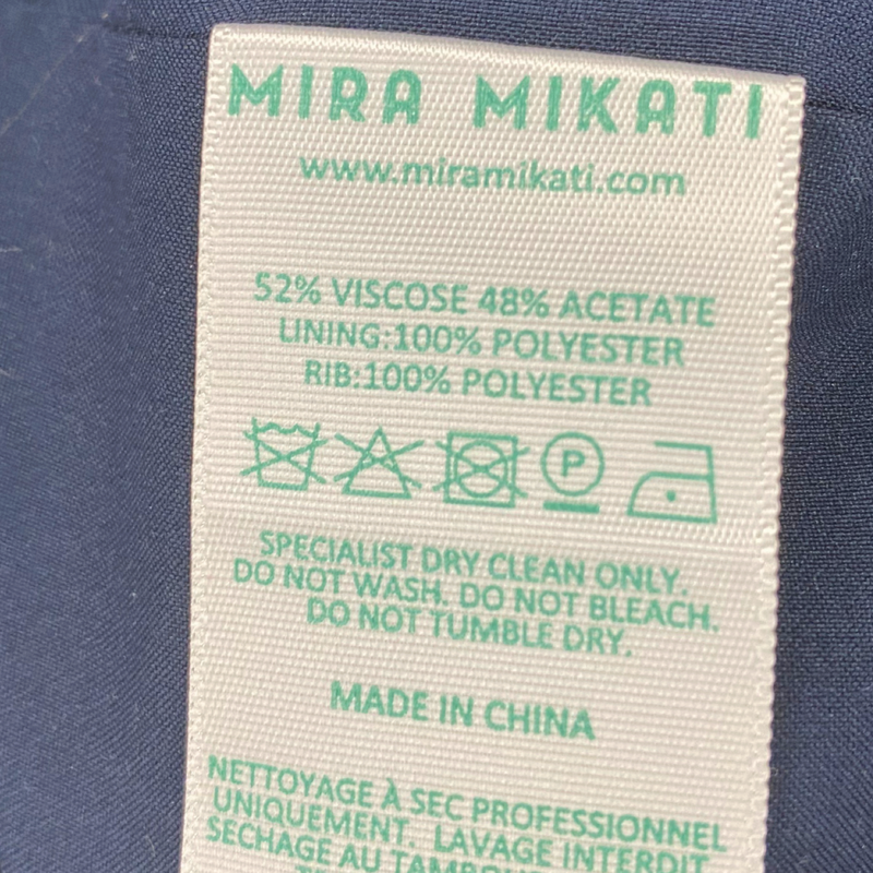 Mira Mikati Women's Navy Varsity Jacket