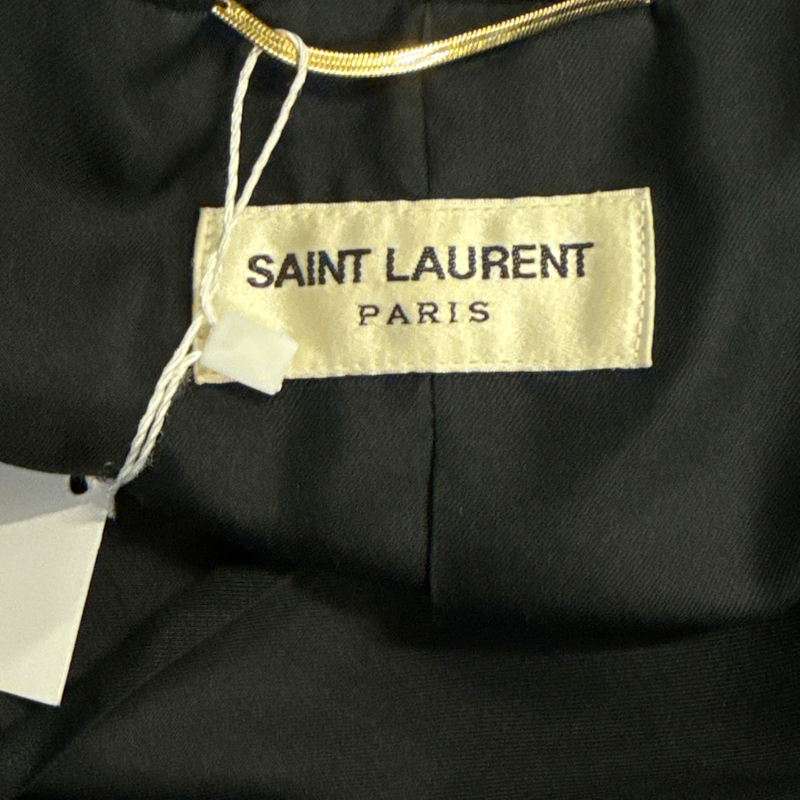Saint Laurent Women's Black Jacket with gold buttons