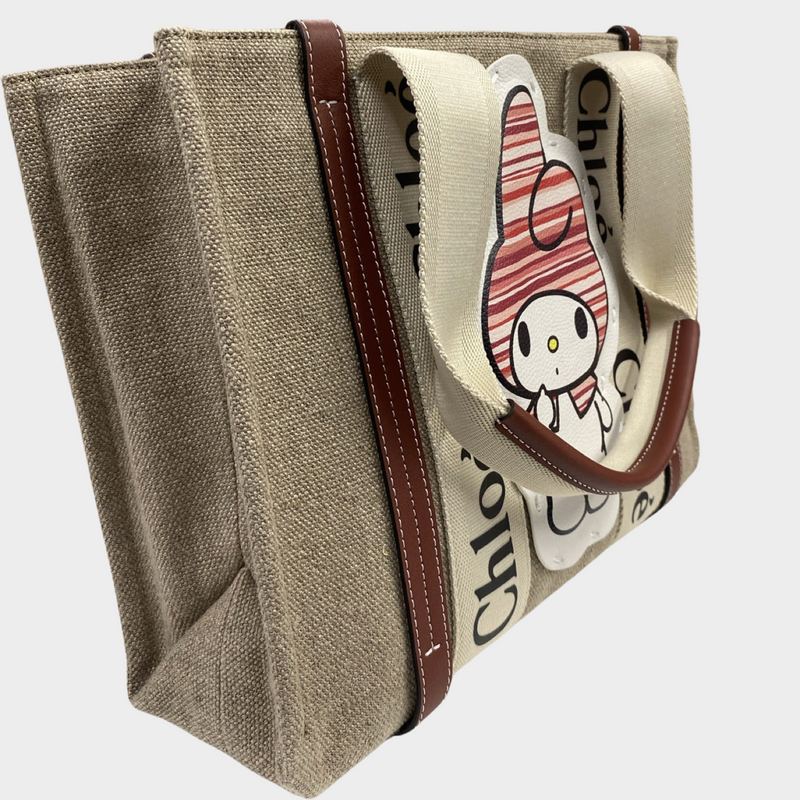 Chloe - My Melody beige canvas tote bag