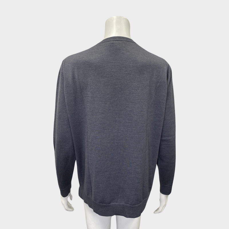 Louis Vuitton women's grey sequin jumper