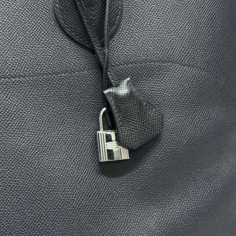 Hermès Men's Navy Grained Leather Bolide 45 Handbag