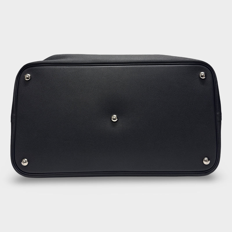 Hermès Men's Navy Grained Leather Bolide 45 Handbag