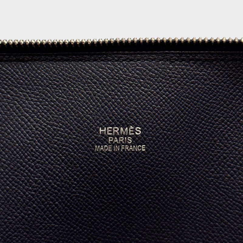 Hermès Men's Navy Grained Leather Bolide 45 Handbag