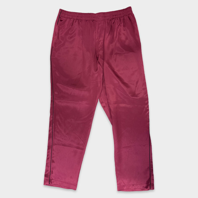 DOLCE&GABBANA Men's Burgundy Silk Pants