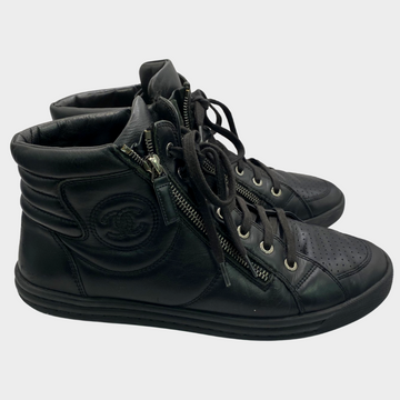 Chanel high top online sneakers