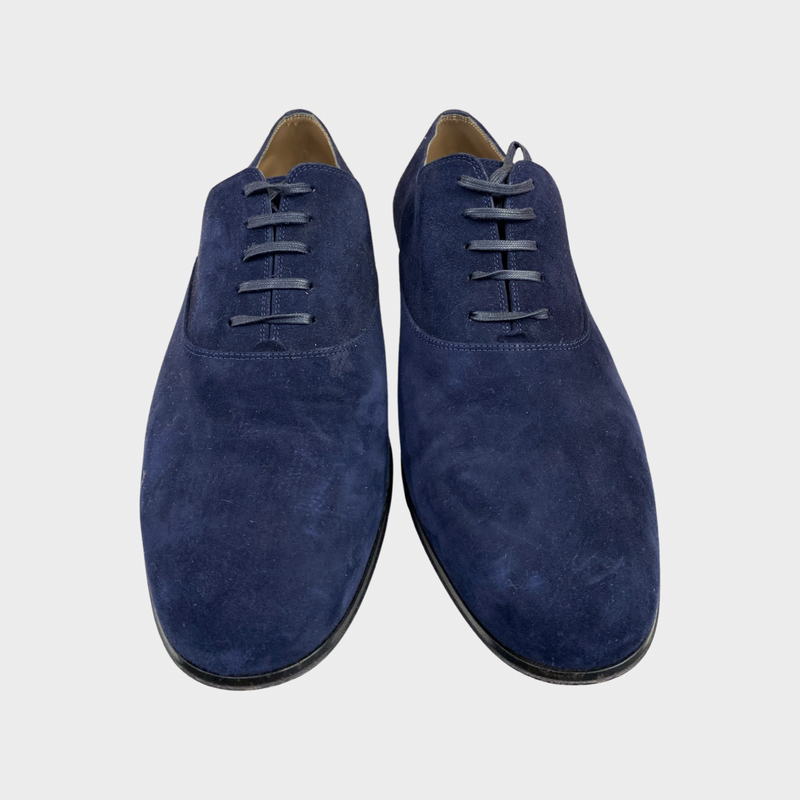 Gianvito Rossi men's navy suede loafers