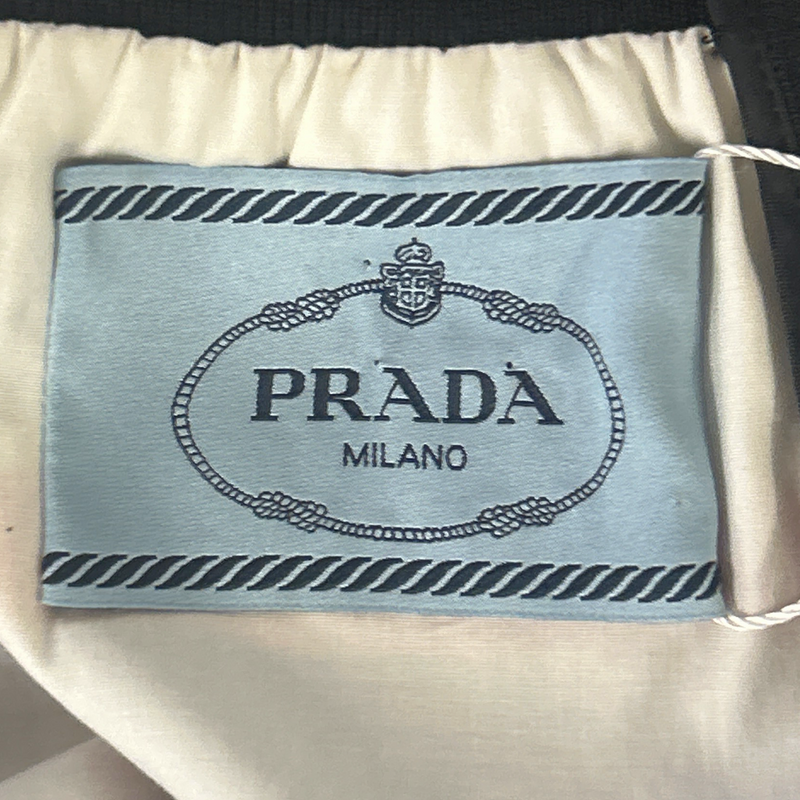 Prada Red, Navy Blue & White Striped Nautical Motif Strappy Dress