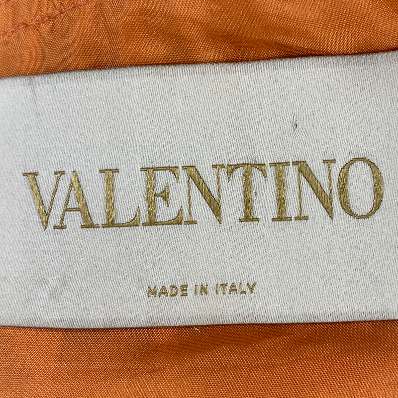 Valentino women's orange silk rainbow blouse