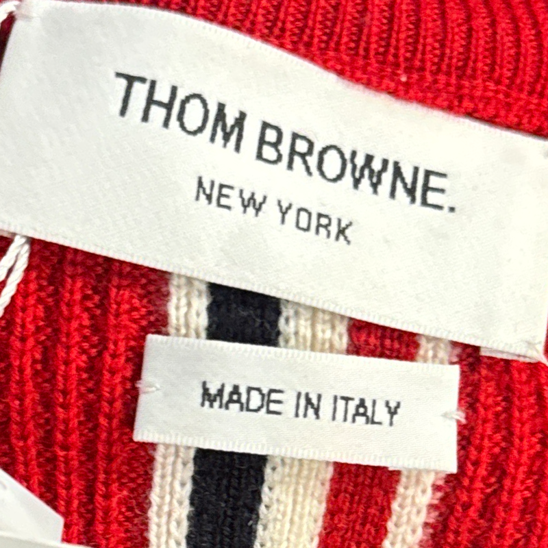 Thom Browne Men's Red wool jumper