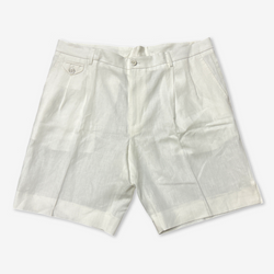 Dolce&Gabbana Men's Ecru Linen Summer Shorts