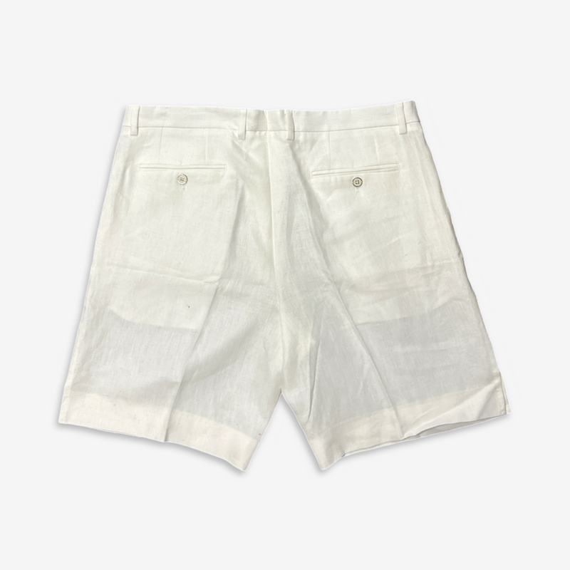 Dolce&Gabbana Men's Ecru Linen Summer Shorts