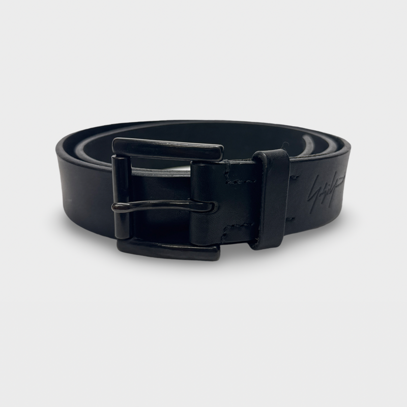 Yohji Yamamoto Men's Black leather Belt