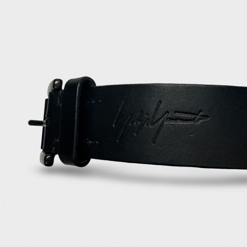 Yohji Yamamoto Men's Black leather Belt