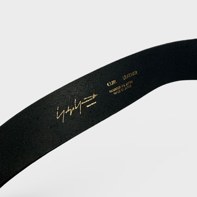 Yohji Yamamoto Men's Black leather Belt
