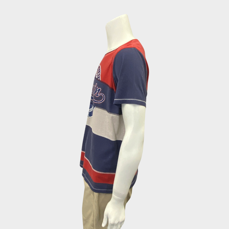 Balmain men's red logo t-shirt