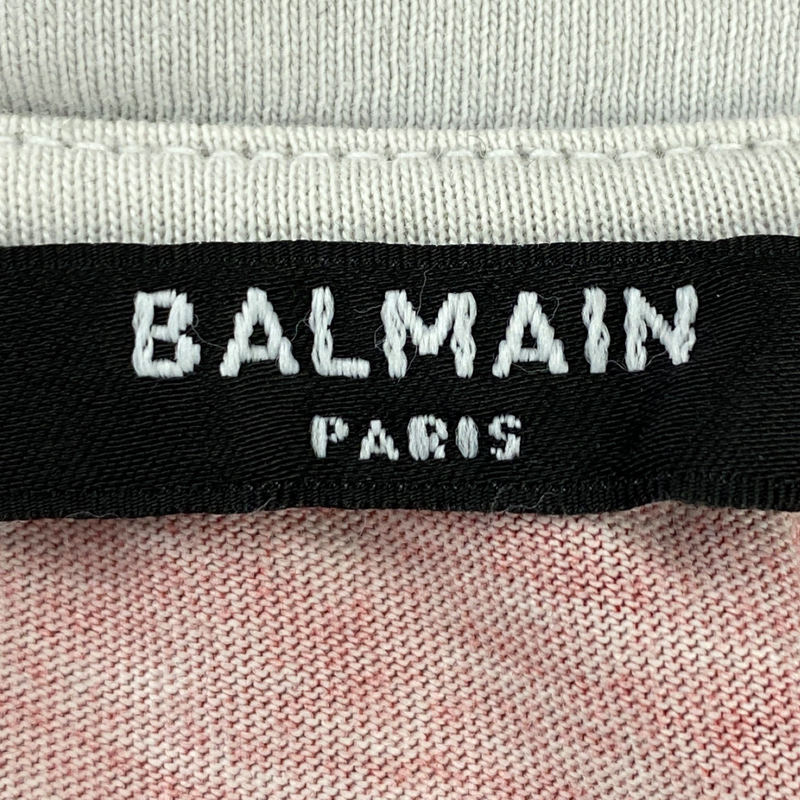Balmain men's red logo t-shirt