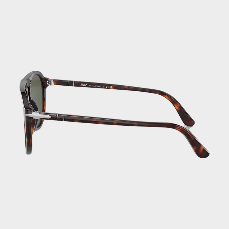 Persol men's havana pilot shaped sunglasses