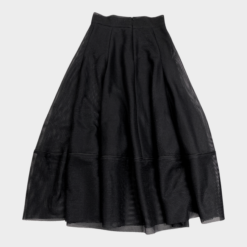 Maje women's mesh black skirt